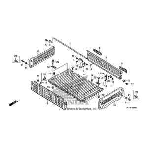 Gate, Rear *Nh1* (Black) by Honda 81530-HL1-A00ZB OEM Hardware 81530-HL1-A00ZB Off Road Express Peach St