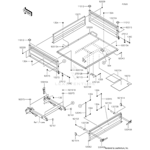 Gate-Tail,Black by Kawasaki 53062-0024-10 OEM Hardware 53062-0024-10 Off Road Express Drop Ship