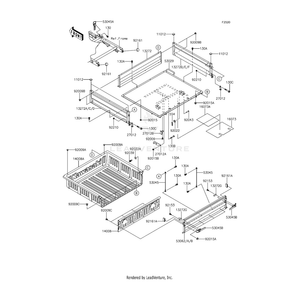 Gate-Tail,Camouflage by Kawasaki 53062-0025-16N OEM Hardware 53062-0025-16N Off Road Express Drop Ship