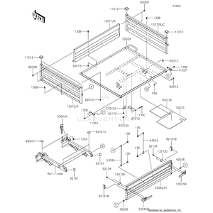 Gate-Tail,D.R.Red by Kawasaki 53062-0026-16M OEM Hardware 53062-0026-16M Off Road Express Drop Ship