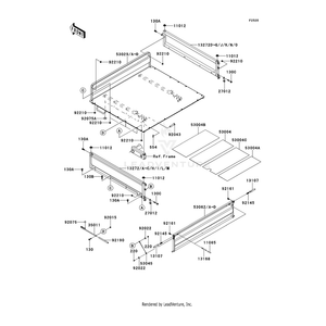 Gate-Tail,S.Green by Kawasaki 53062-0001-42F OEM Hardware 53062-0001-42F Off Road Express Drop Ship