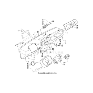 Gauge,A/D Lcd (09 Xtz) By Arctic Cat 0520-047 OEM Hardware 0520-047 Off Road Express