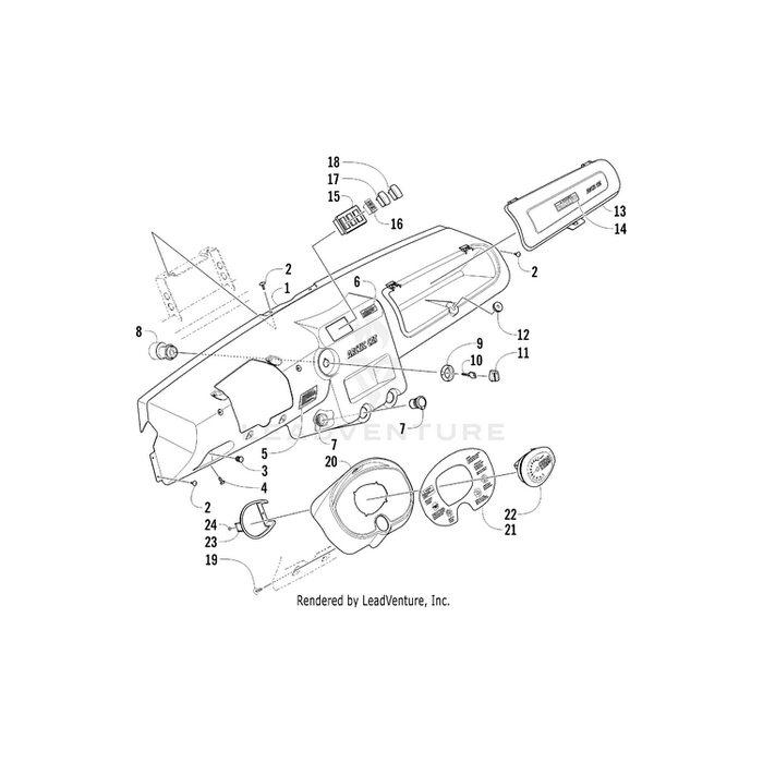 Gauge, Analog/Lcd By Arctic Cat