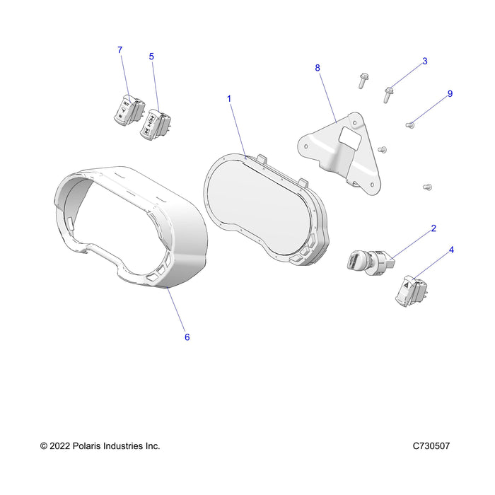 Gauge Mount Bracket by Polaris