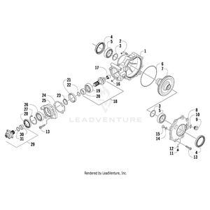 Gear(36T 3.6  Autolock)-Weldt By Arctic Cat 0502-825 OEM Hardware 0502-825 Off Road Express