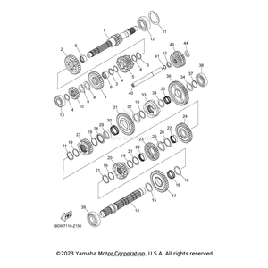 Gear, 5Th Pinion (27T) by Yamaha BDW-17151-00-00 OEM Hardware BDW-17151-00-00 Off Road Express