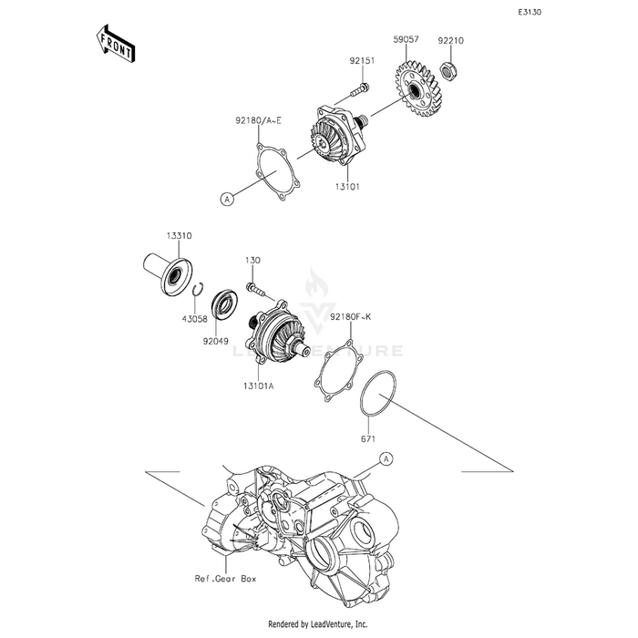 Gear-Assembly,Drive by Kawasaki