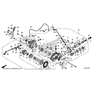 Gear Assembly, Front Final by Honda 41400-HL4-A00 OEM Hardware 41400-HL4-A00 No Longer Available