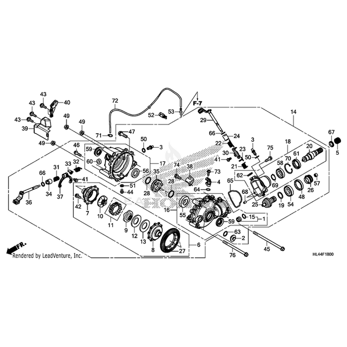 Gear Assembly, Front Final by Honda