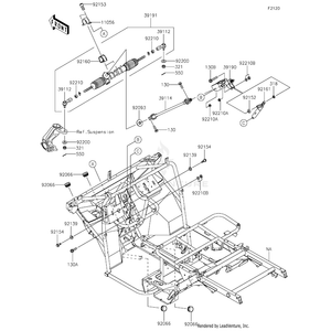 Gear-Assembly-Steering by Kawasaki 39191-0023 OEM Hardware 39191-0023 Off Road Express Drop Ship