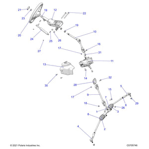 Gear Box Assembly, Steering by Polaris 1824769 OEM Hardware P1824769 Off Road Express Drop Ship