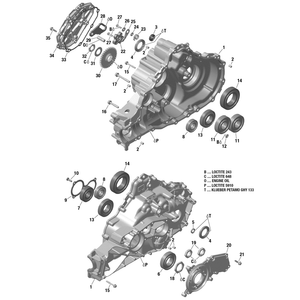 Gear Box Assy by Can-Am 420686757 OEM Hardware 420686757 Off Road Express Drop Ship