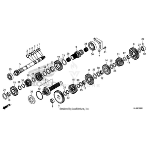 Gear, Countershaft Fifth (31T) by Honda 23501-HL6-A00 OEM Hardware 23501-HL6-A00 Off Road Express Drop Ship