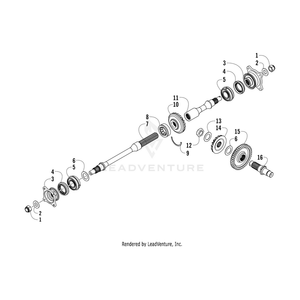 Gear,Driven-No.2 (41T) By Arctic Cat 0822-009 OEM Hardware 0822-009 Off Road Express