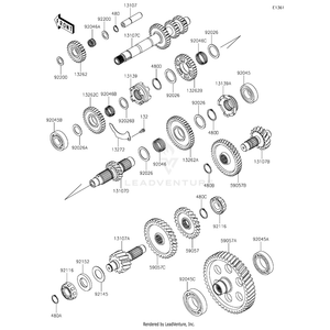 Gear-Helical,24T by Kawasaki 59057-0027 OEM Hardware 59057-0027 Off Road Express Drop Ship