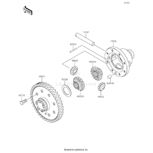 Gear-Helical,64T by Kawasaki 59057-0005 OEM Hardware 59057-0005 Off Road Express Drop Ship