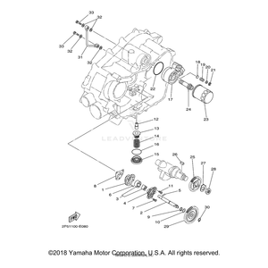 Gear, Pump Drive by Yamaha 5GH-13324-00-00 OEM Hardware 5GH-13324-00-00 Off Road Express