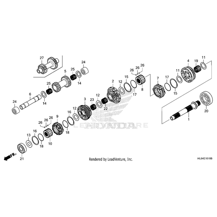 Gear, Reverse Drive (25T) by Honda