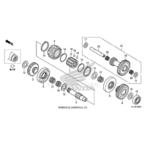 Gear Set, Reverse Idle by Honda 23720-HL1-305 OEM Hardware 23720-HL1-305 Off Road Express Peach St