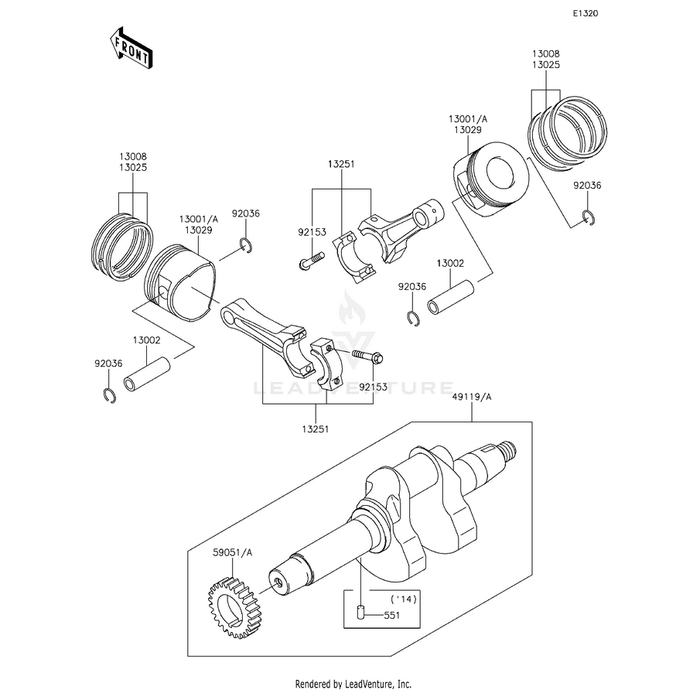 Gear-Spur by Kawasaki