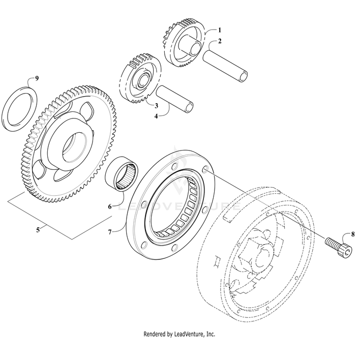 Gear, Starter Clutch By Arctic Cat