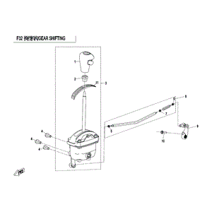 Gearshift Assy. by CF Moto 5BR0-320100 OEM Hardware 5BR0-320100 Northstar Polaris