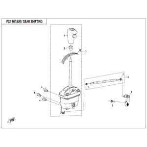 Gearshift Assy. by CF Moto 7000-320100 OEM Hardware 7000-320100 Northstar Polaris