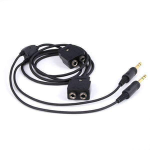 General Aviation Pilot Headset Extension Splitter Cable by Rugged Air GA-SPLITTER 01038799851344 Rugged Radios