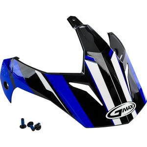 GM-11/GM-11S Vertical Helmet Visor w/Screws by GMAX G011082 Helmet Shield 72-3354 Western Powersports Drop Ship Black/Blue