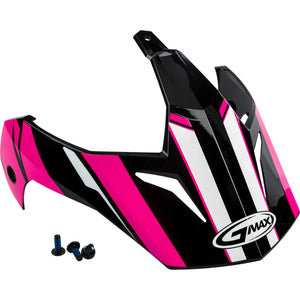 GM-11/GM-11S Vertical Helmet Visor w/Screws by GMAX G011086 Helmet Shield 72-3358 Western Powersports Drop Ship Black/Pink