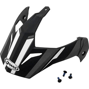 GM-11/GM-11S Vertical Helmet Visor w/Screws by GMAX G011088 Helmet Shield 72-3325 Western Powersports Drop Ship Black/Dark Silver