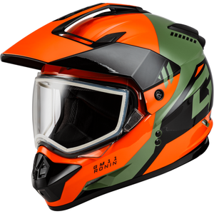 GM-11 Ronin Helmet by GMAX A11151188 Full Face Helmet 72-72652X Western Powersports Orange/Grey/Black / 2X