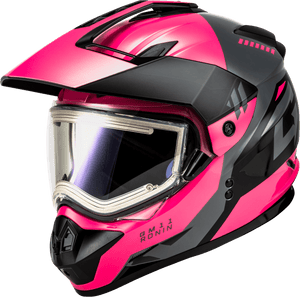 GM-11S Ronin Helmet W/Electric Shield by GMAX A41151268 Full Face Helmet 72-72762X Western Powersports Black/Grey/Pink / 2X