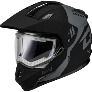 GM-11S Ronin Helmet W/Electric Shield by GMAX A4115818 Full Face Helmet 72-72802X Western Powersports Matte Black/Silver / 2X