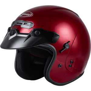 GM-32 Helmet by GMAX G1320098 Open Face 3/4 Helmet 72-49252X Western Powersports Drop Ship 2X / Candy Red