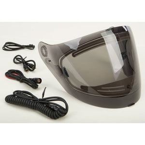 GM-67 / OF-77 Shield Electric by GMAX G067026 Helmet Shield 72-3548T Western Powersports Drop Ship Smoke