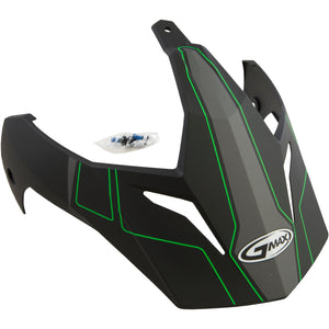 GM11D Helmet Visor Expedition by GMAX G011091 Helmet Shield 72-3964 Western Powersports Drop Ship Black/Neon Green