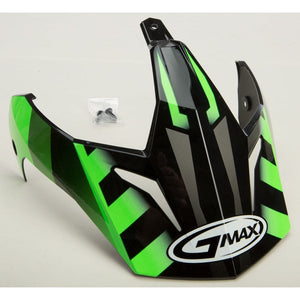 GM11D Helmet Visor Trekka by GMAX G011052 Helmet Shield 72-3732 Western Powersports Drop Ship Black/Neon Green