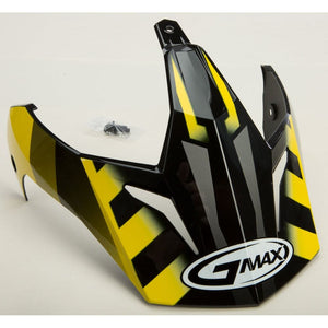 GM11D Helmet Visor Trekka by GMAX G011053 Helmet Shield 72-3733 Western Powersports Drop Ship Black/Yellow