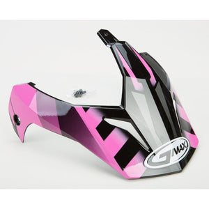 GM11D Helmet Visor Trekka by GMAX G011055 Helmet Shield 72-3735 Western Powersports Drop Ship Black/Pink