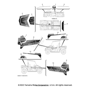 Graphic 2 by Yamaha BAN-F1579-00-00 OEM Hardware BAN-F1579-00-00 Off Road Express