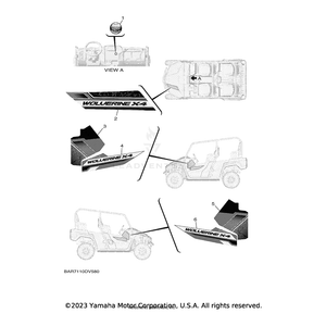 Graphic 3 by Yamaha BAR-F1599-30-00 OEM Hardware BAR-F1599-30-00 Off Road Express