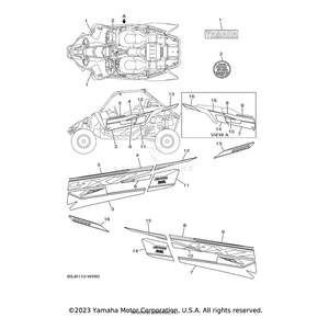 Graphic 3 by Yamaha BAS-F174G-30-00 OEM Hardware BAS-F174G-30-00 Off Road Express