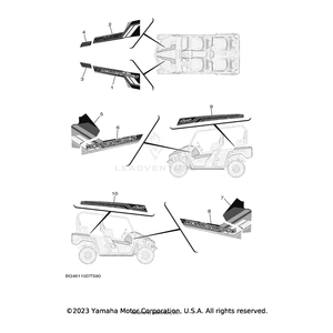 Graphic 3 by Yamaha BG4-F1599-20-00 OEM Hardware BG4-F1599-20-00 Off Road Express