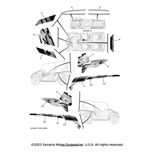 Graphic 3 by Yamaha BG4-F1599-90-00 OEM Hardware BG4-F1599-90-00 Off Road Express