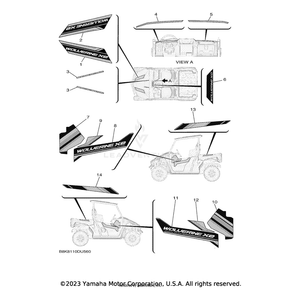 Graphic 3 by Yamaha BG4-F15F9-50-00 OEM Hardware BG4-F15F9-50-00 Off Road Express