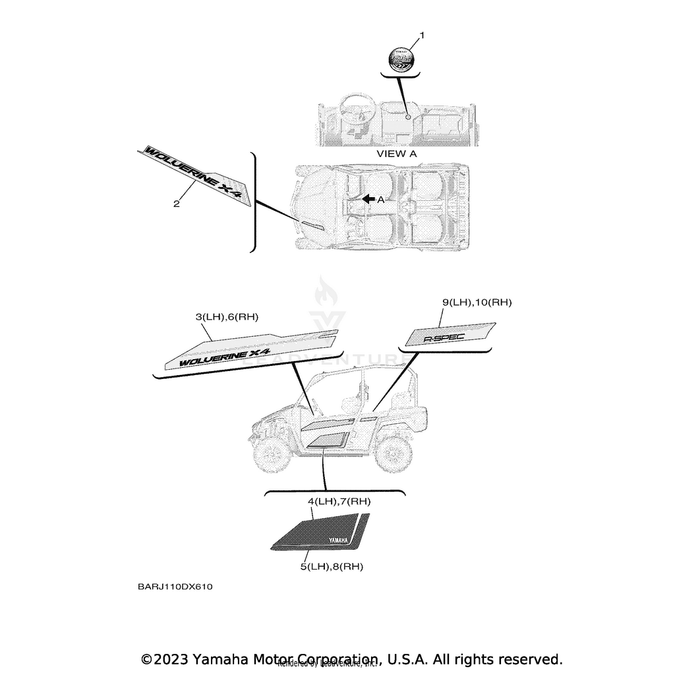 Graphic 3 (LH) by Yamaha