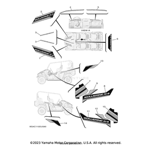 Graphic 4 by Yamaha BG4-F15A9-50-00 OEM Hardware BG4-F15A9-50-00 Off Road Express