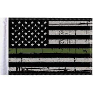 Grunge U.S.A. Flag - Green - 10" x 15" by Pro Pad FLG-GMGL-US15 American Flag 05211559 Parts Unlimited