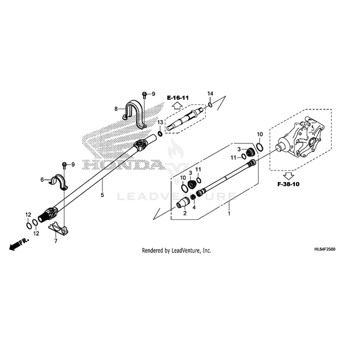 Guard A, Propeller Shaft by Honda